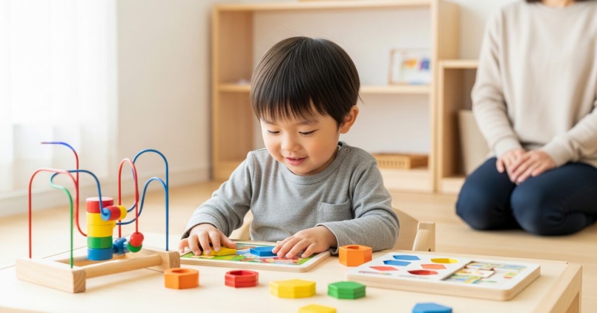 子供の「できた!」を育む!集中できる知育玩具で一人遊びを応援する秘訣